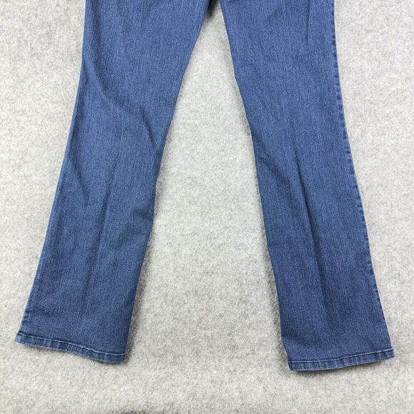 NYDJ Not Your Daughters Billie Mini Bootcut Jeans Womens 10 Dark Lift Tuck Tech - Picture 7 of 16